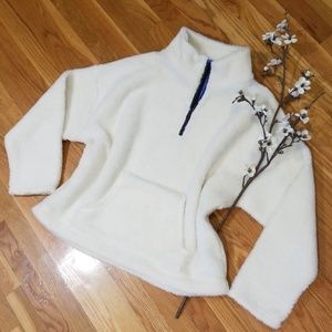 NWT J Crew Sherpa Pullover, sz XL